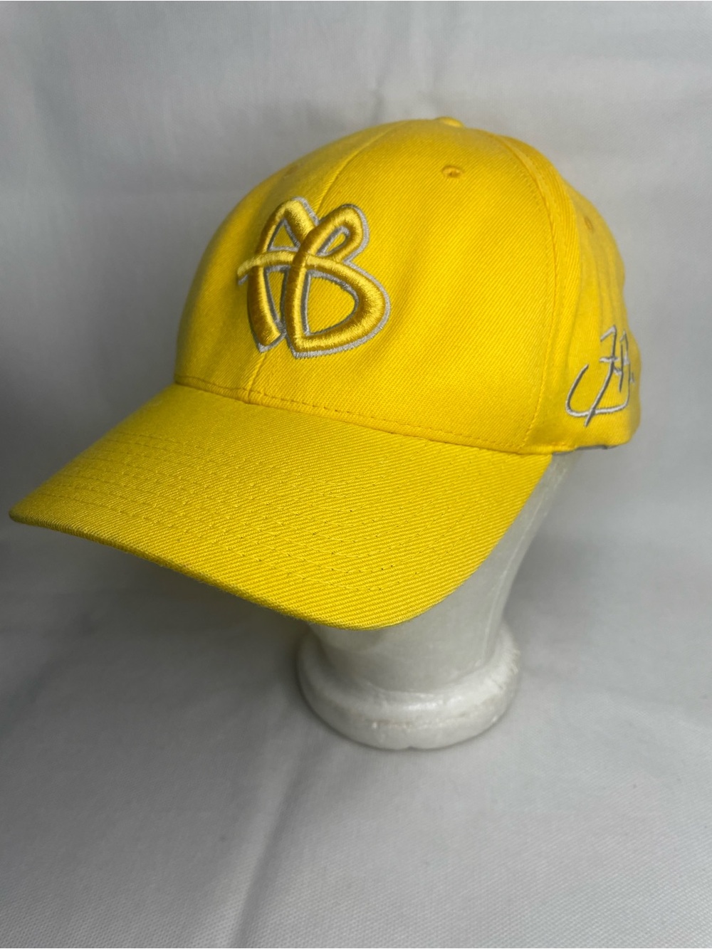 Vintage FUBU Flex FB Embroidered Hat Wool Blend Classic Ball Cap Yellow Stretch